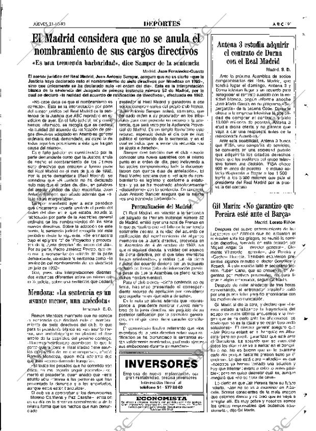ABC MADRID 21-10-1993 página 91