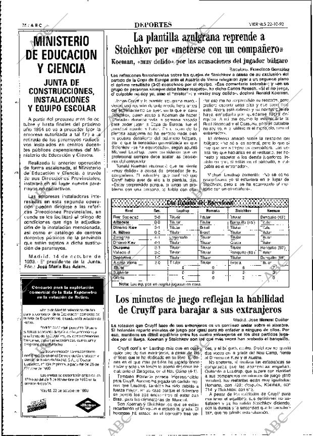 ABC MADRID 22-10-1993 página 76