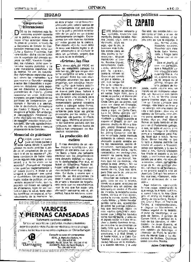 ABC SEVILLA 22-10-1993 página 23