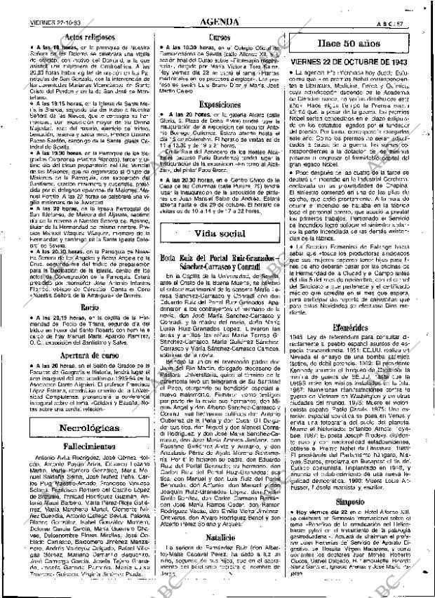 ABC SEVILLA 22-10-1993 página 67