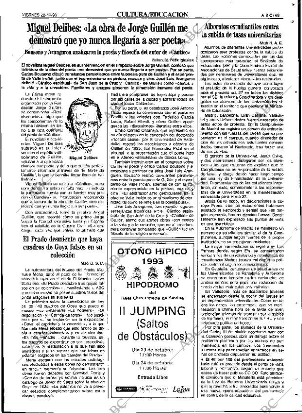 ABC SEVILLA 22-10-1993 página 69