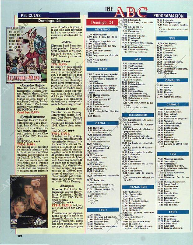 BLANCO Y NEGRO MADRID 24-10-1993 página 124