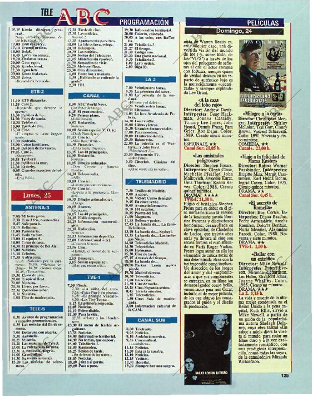 BLANCO Y NEGRO MADRID 24-10-1993 página 125