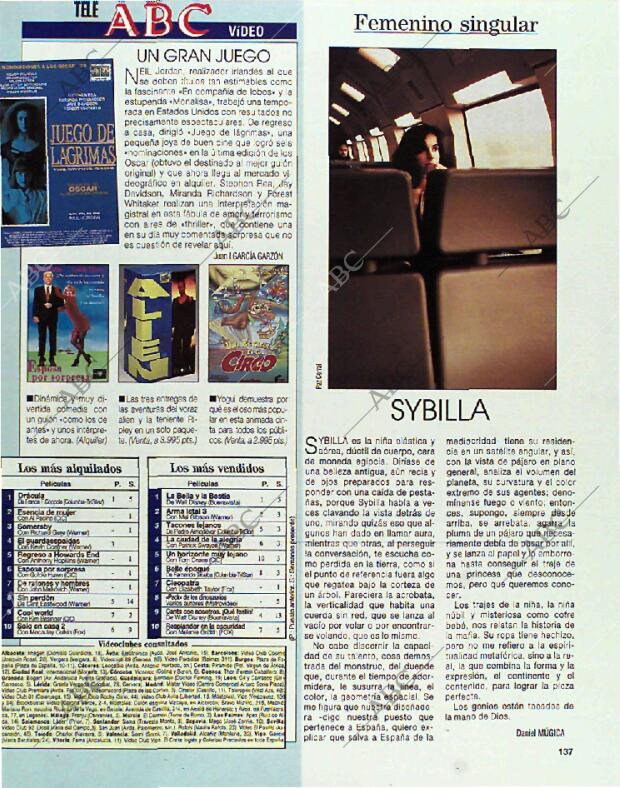 BLANCO Y NEGRO MADRID 24-10-1993 página 137