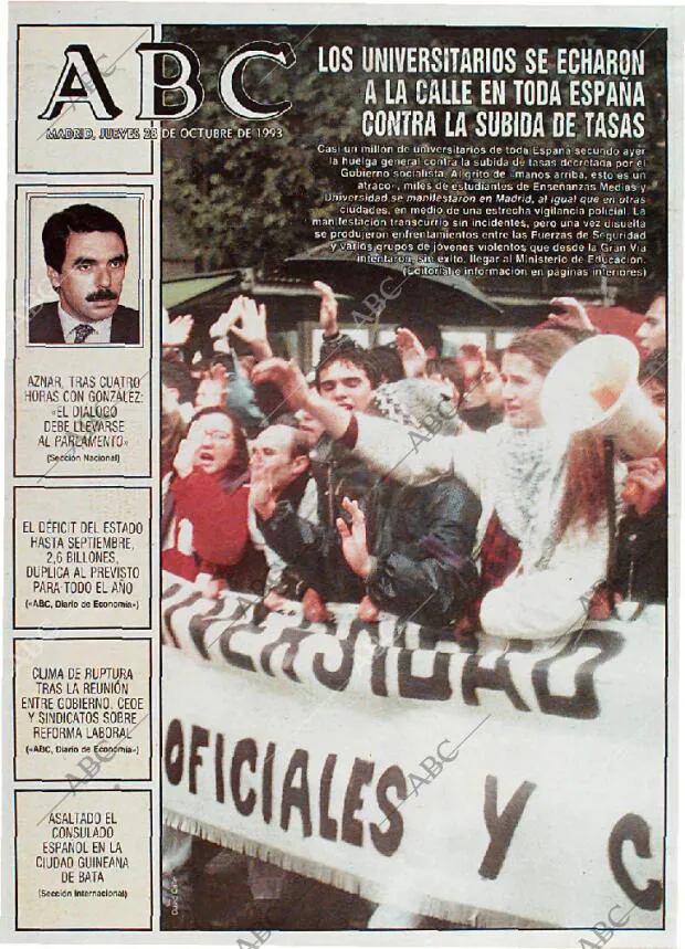 ABC MADRID 28-10-1993 página 1