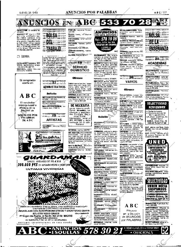 ABC MADRID 28-10-1993 página 117
