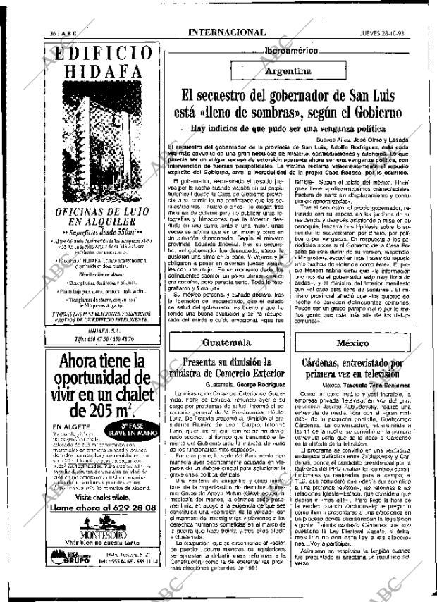 ABC MADRID 28-10-1993 página 36