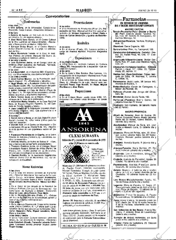 ABC MADRID 28-10-1993 página 62