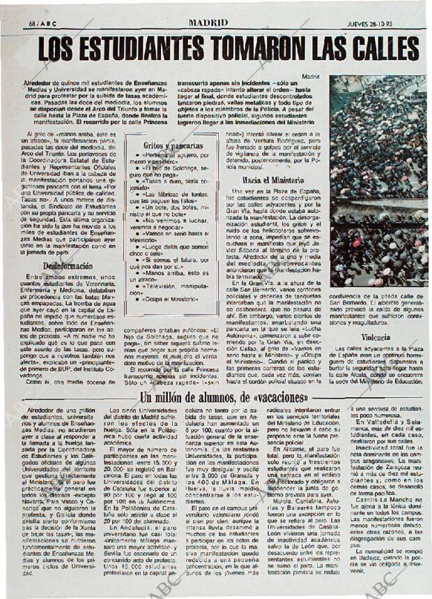 ABC MADRID 28-10-1993 página 68