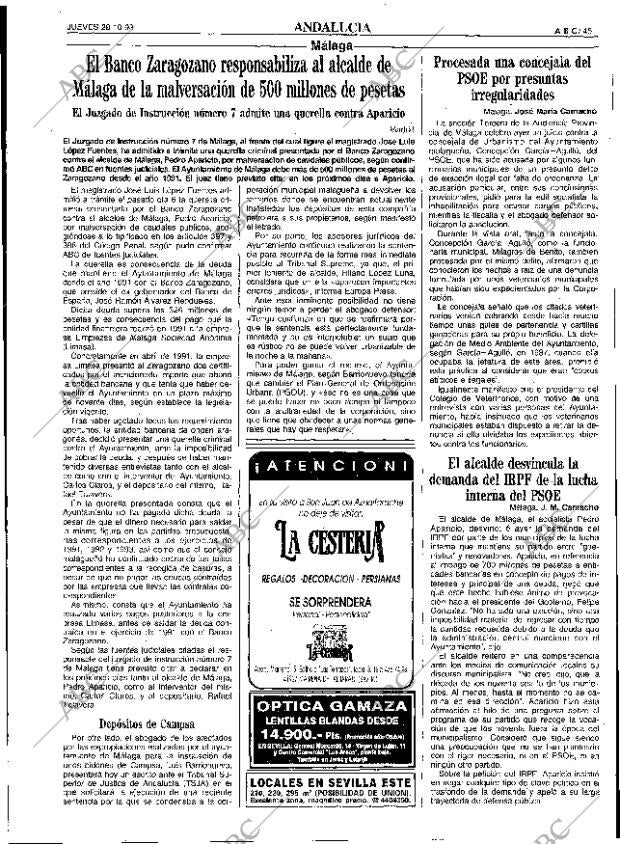 ABC SEVILLA 28-10-1993 página 45