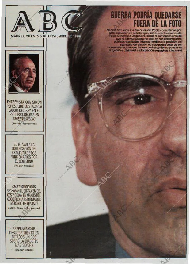 ABC MADRID 05-11-1993 página 1