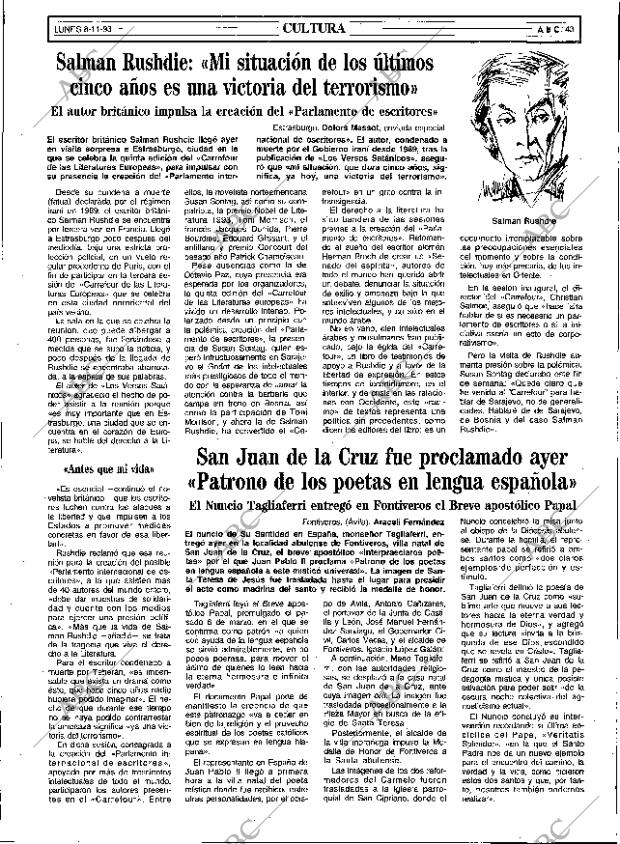 ABC SEVILLA 08-11-1993 página 43