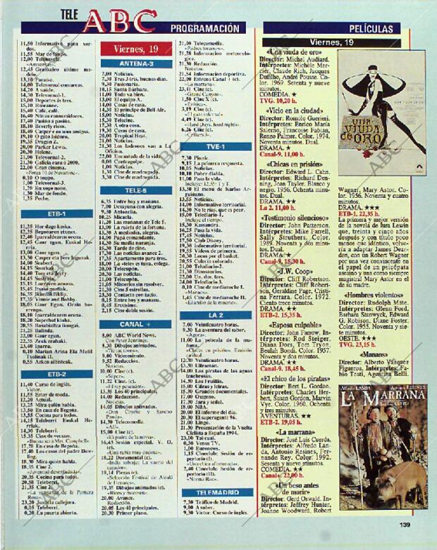 BLANCO Y NEGRO MADRID 14-11-1993 página 139