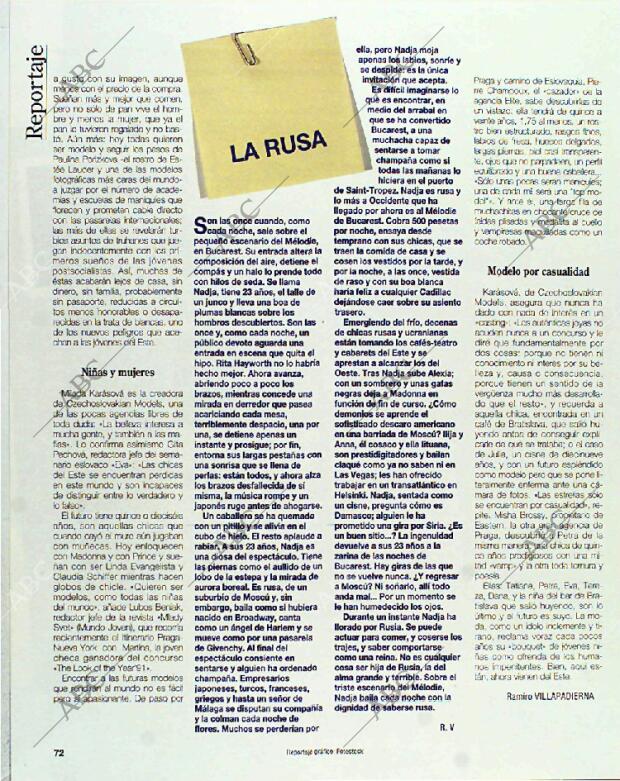 BLANCO Y NEGRO MADRID 14-11-1993 página 72