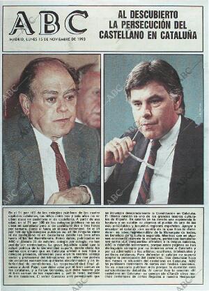 ABC MADRID 15-11-1993 página 1