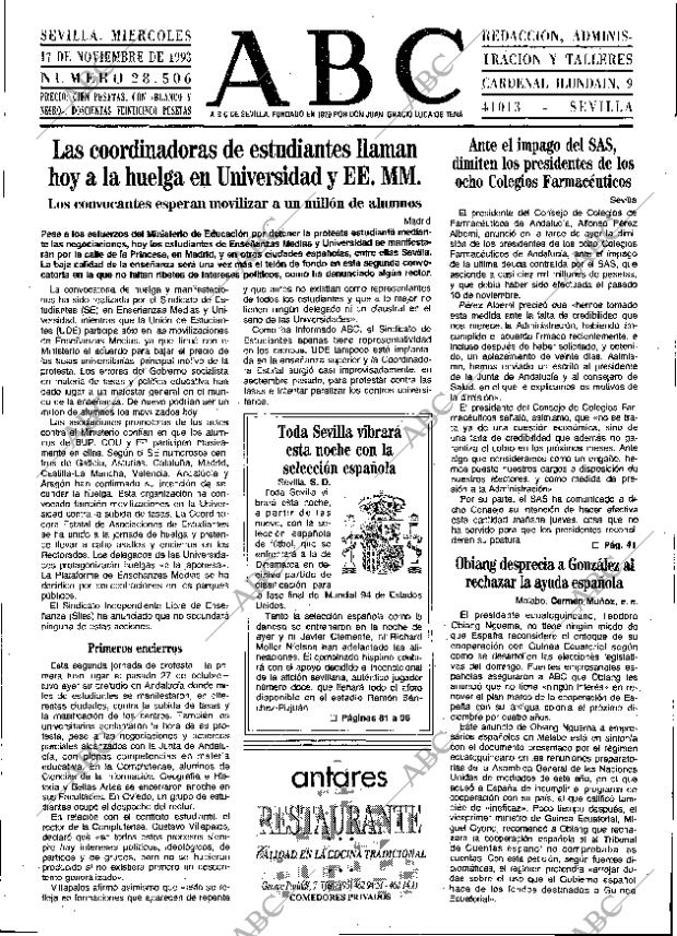 ABC SEVILLA 17-11-1993 página 19