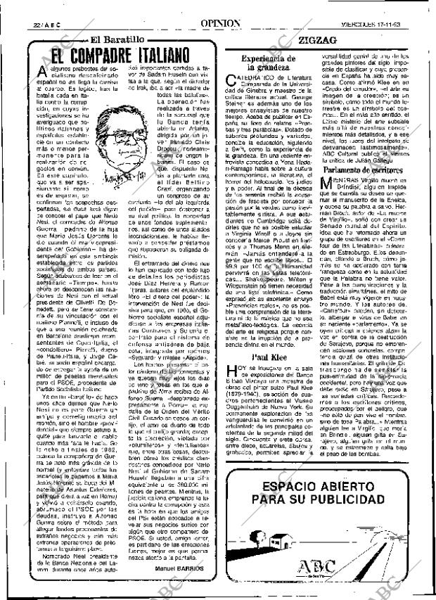 ABC SEVILLA 17-11-1993 página 22