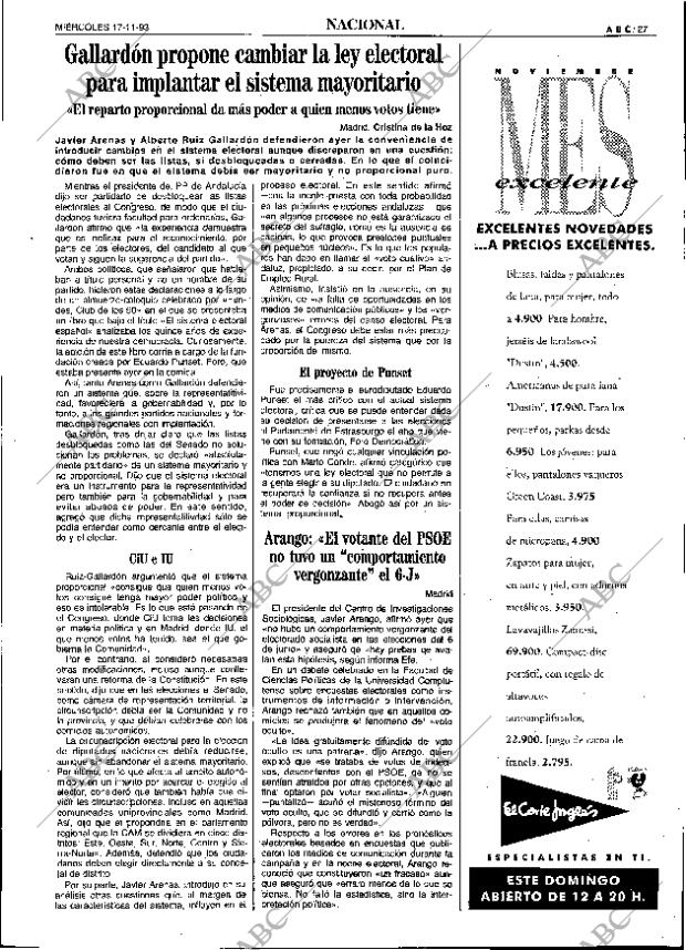 ABC SEVILLA 17-11-1993 página 27