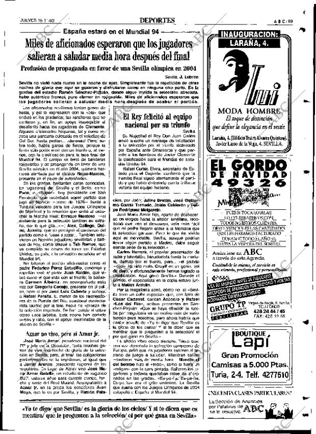ABC SEVILLA 18-11-1993 página 89