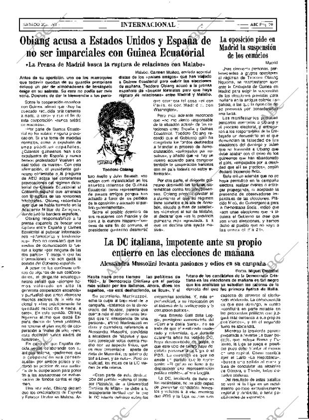 ABC MADRID 20-11-1993 página 29