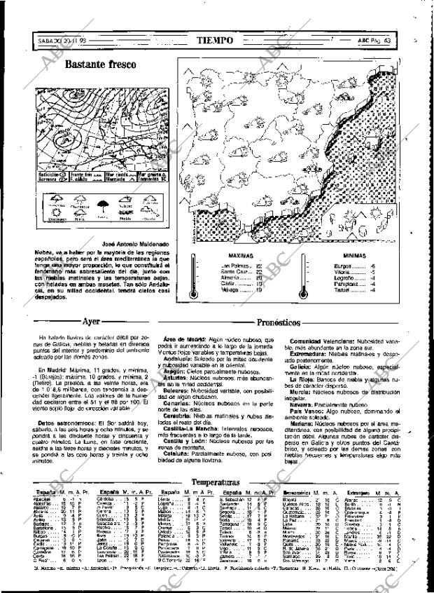 ABC MADRID 20-11-1993 página 63