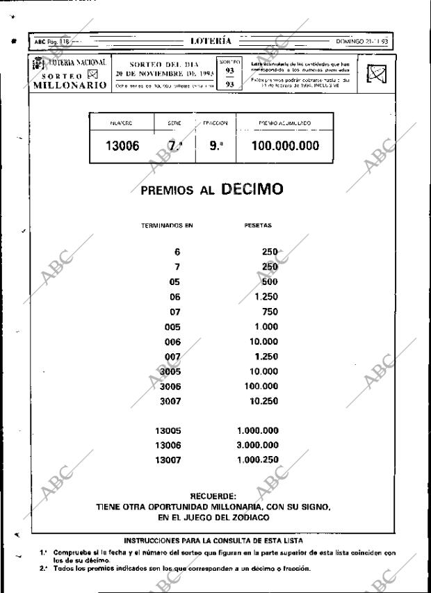 ABC MADRID 21-11-1993 página 118