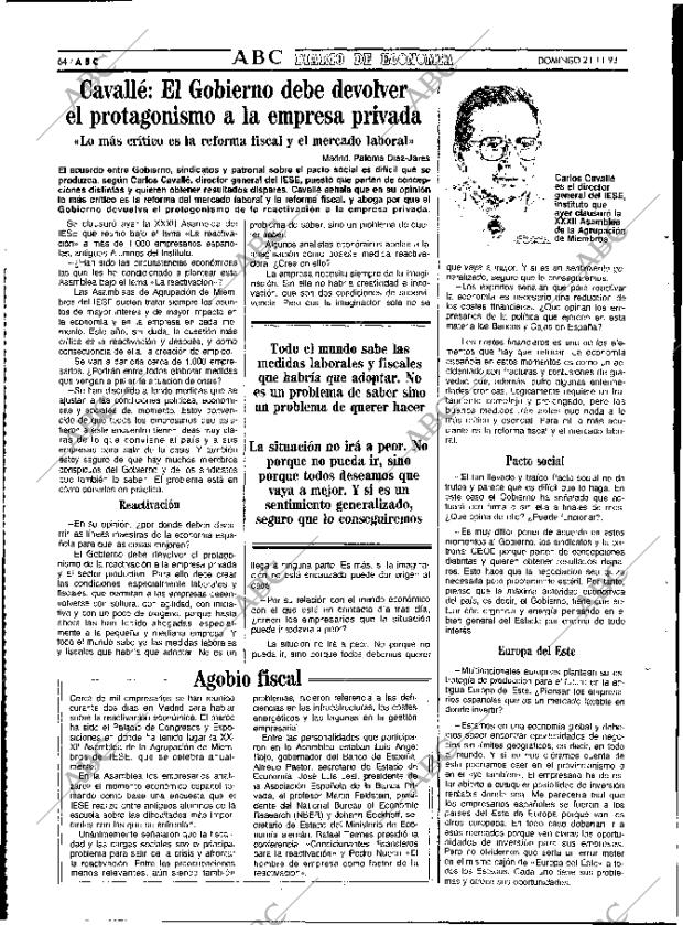 ABC MADRID 21-11-1993 página 64