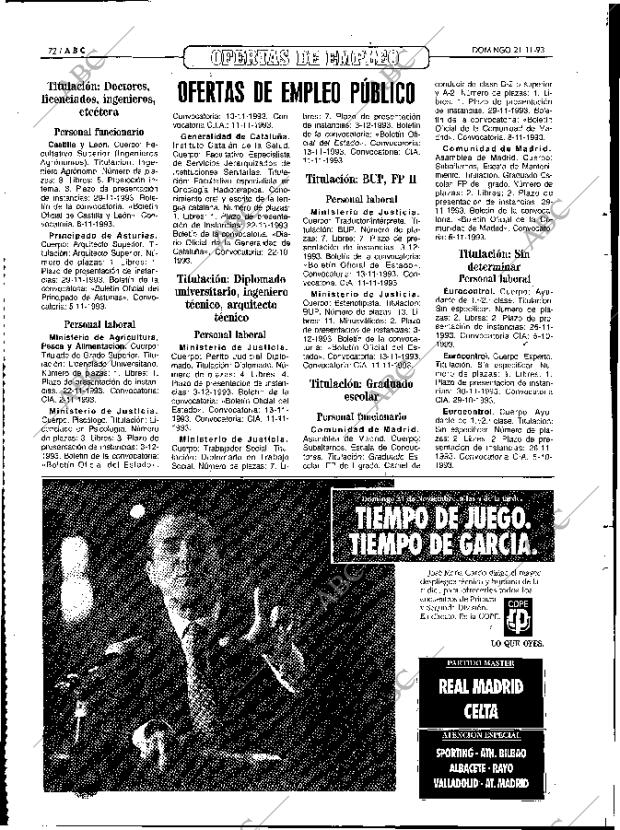 ABC MADRID 21-11-1993 página 72