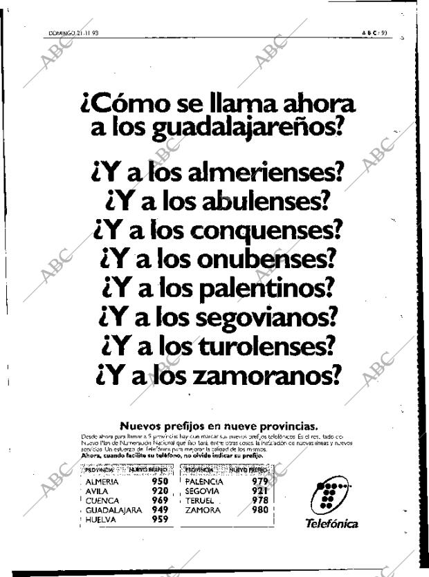 ABC MADRID 21-11-1993 página 93