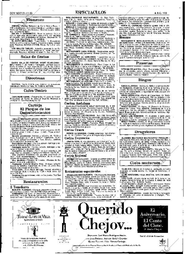ABC SEVILLA 21-11-1993 página 109