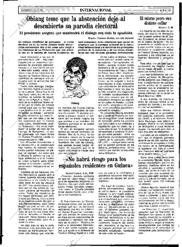 ABC SEVILLA 21-11-1993 página 33