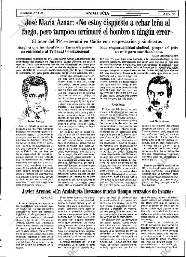 ABC SEVILLA 21-11-1993 página 43