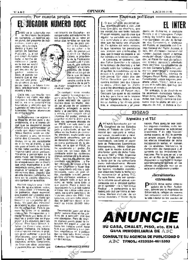 ABC SEVILLA 22-11-1993 página 16