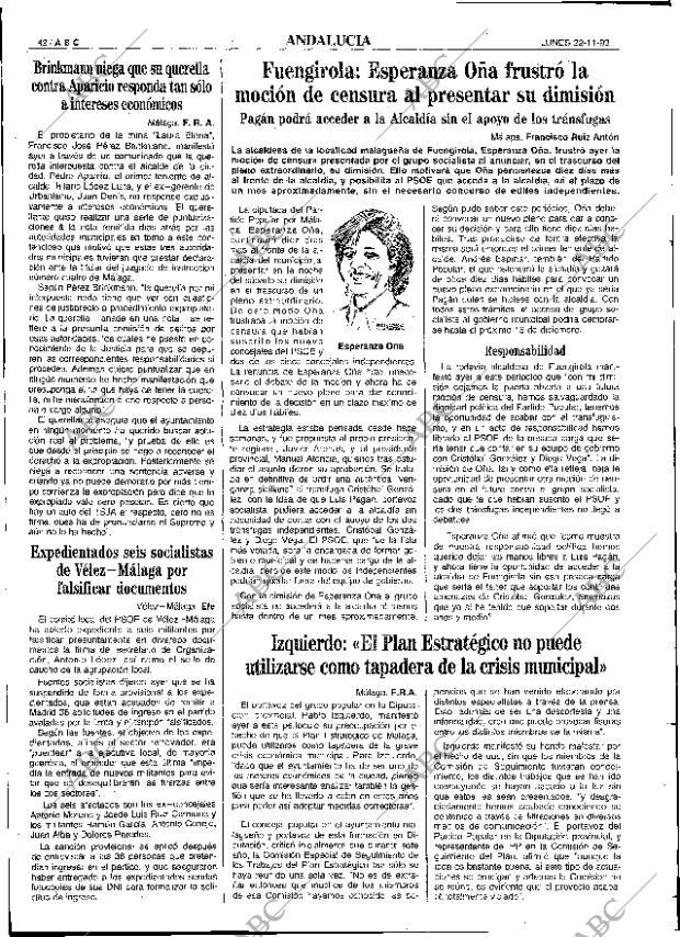 ABC SEVILLA 22-11-1993 página 42