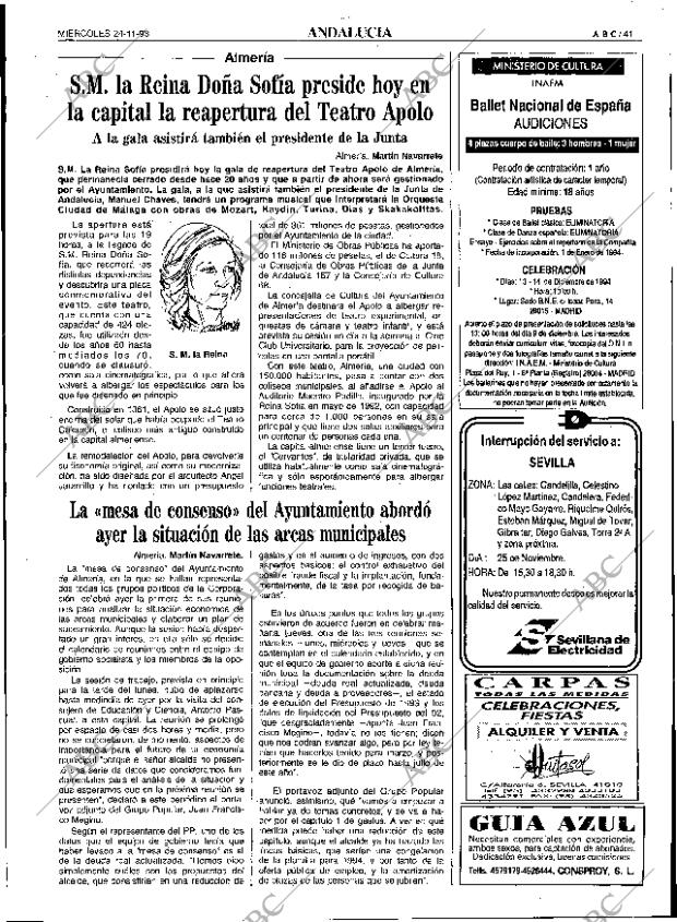 ABC SEVILLA 24-11-1993 página 41
