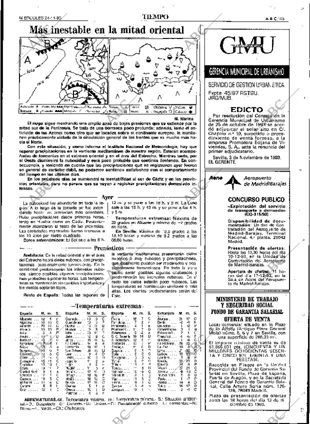 ABC SEVILLA 24-11-1993 página 63