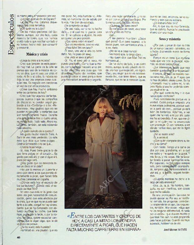 BLANCO Y NEGRO MADRID 28-11-1993 página 48