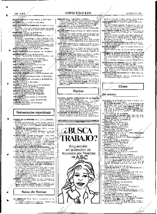 ABC MADRID 29-11-1993 página 100