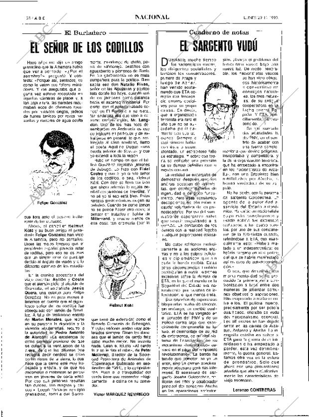 ABC MADRID 29-11-1993 página 28