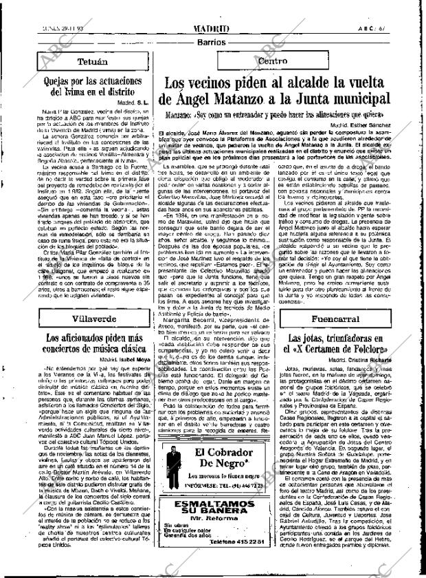 ABC MADRID 29-11-1993 página 67