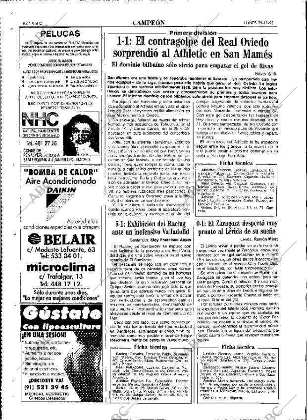 ABC MADRID 29-11-1993 página 82