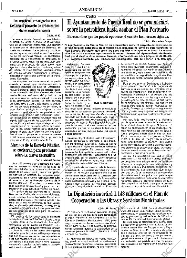 ABC SEVILLA 30-11-1993 página 42