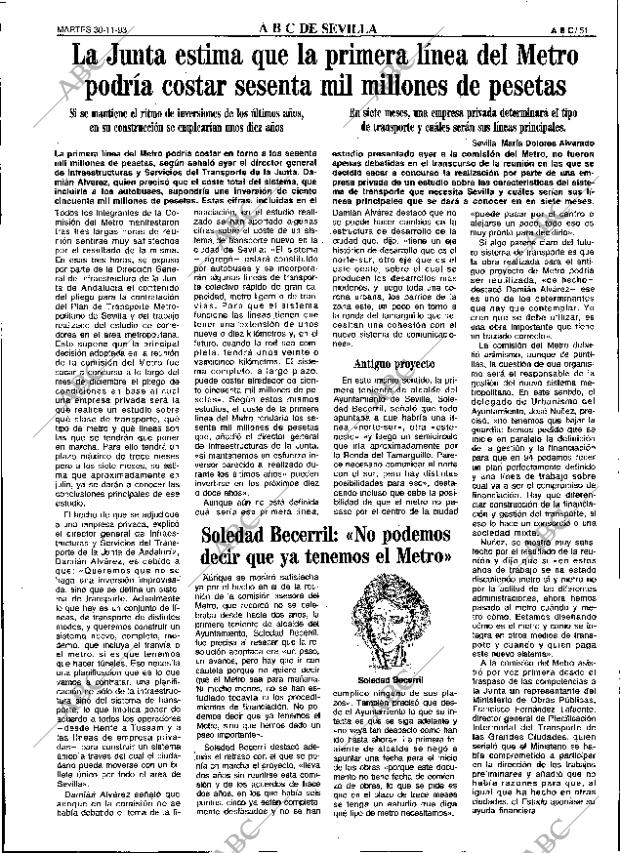 ABC SEVILLA 30-11-1993 página 51