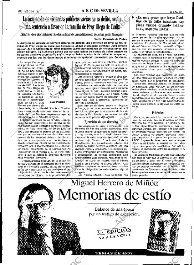 ABC SEVILLA 30-11-1993 página 53