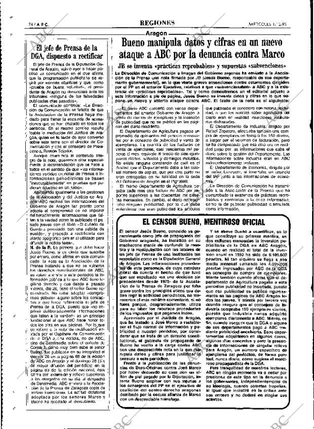 ABC MADRID 01-12-1993 página 74