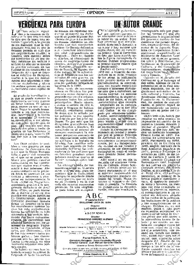 ABC SEVILLA 02-12-1993 página 17