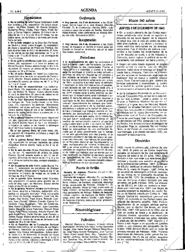 ABC SEVILLA 02-12-1993 página 72