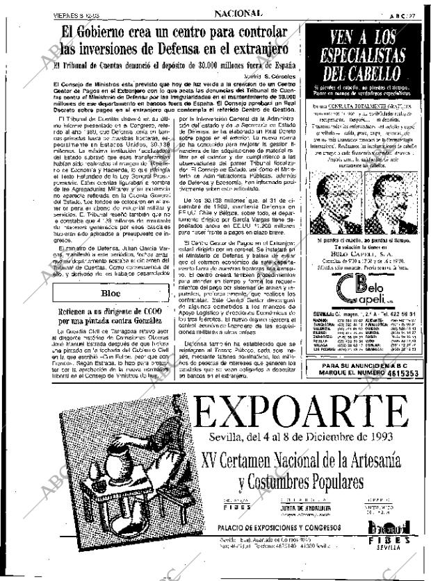 ABC SEVILLA 03-12-1993 página 27