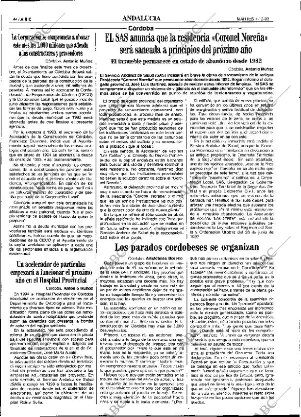 ABC SEVILLA 07-12-1993 página 44
