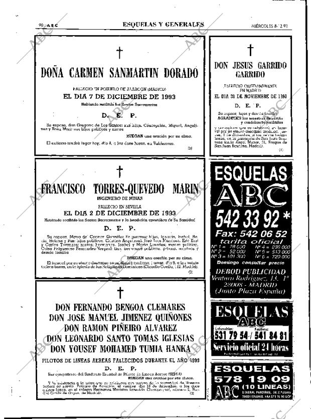 ABC MADRID 08-12-1993 página 90